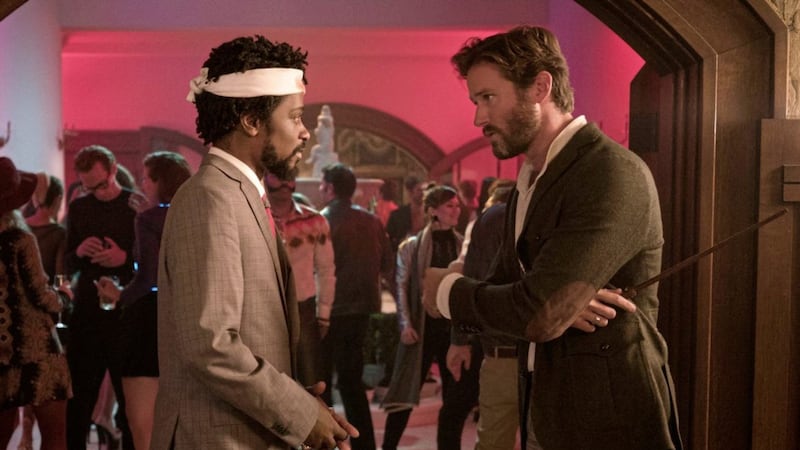 Lakeith Stanfield and Armie Hammer in Sorry To Bother You 