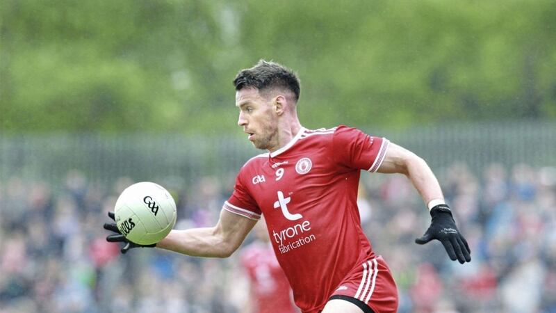 Tyrone captain Mattie Donnelly in action against Monaghan during the Ulster SFC quarter-final at Healy Park. Picture Margaret McLaughlin 