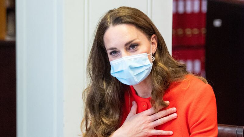 The Duchess of Cambridge visited the National Portrait Gallery’s archive and a London hospital as she marked the release of her book Hold Still.