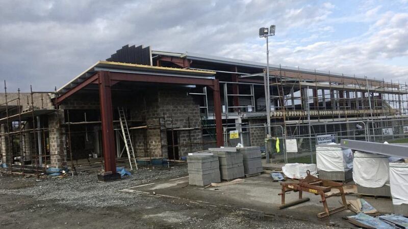 The stalled &pound;1.4m hub project at Kildress GAC in Tyrone. 