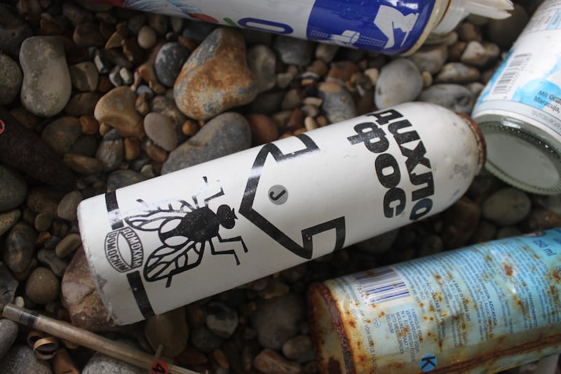 Russian bug spray was found at Orford Ness (National Trust/Glen Pearce/PA)