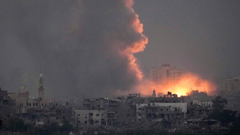 Israeli air strikes are continung in the Gaza Strip (AP)