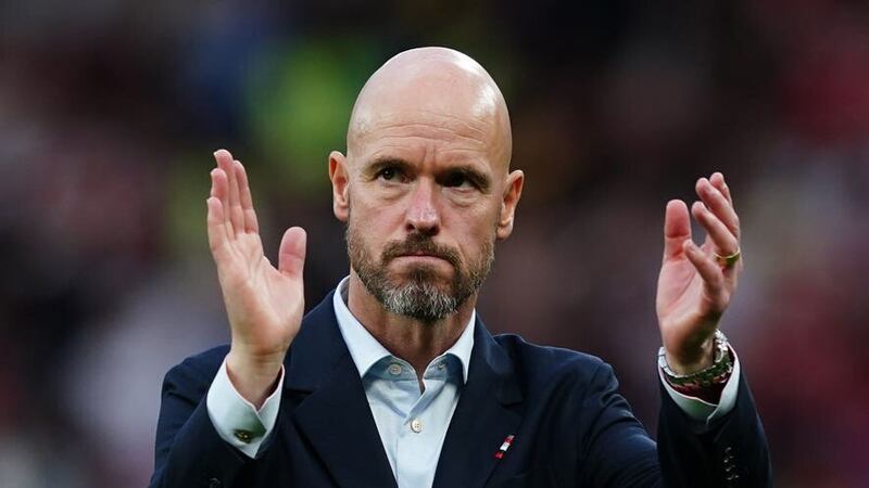 Erik ten Hag’s Manchester United are fifth in the Premier League table (Martin Rickett/PA).
