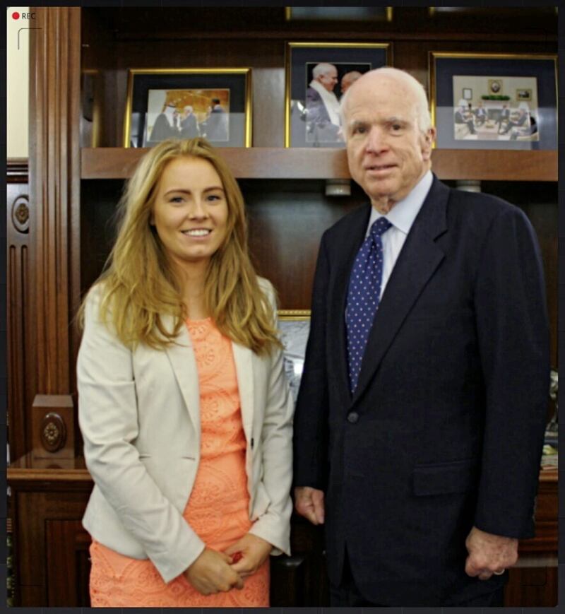 Patricia O&#39;Lynn worked as a congressional intern for Senator John McCain through the Washington Ireland Programme 
