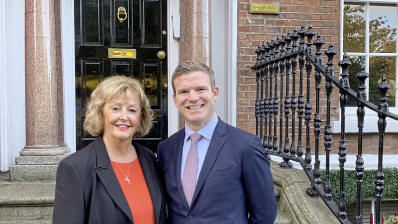Brightwater Group managing director Barbara McGrath welcomes Gordon D&#39;Arcy to the company 