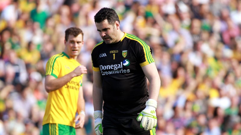 Durcan looks dejected as his mistake led to Kieran DOnaghy&#39;s goal in last year&#39;s All-Ireland final 