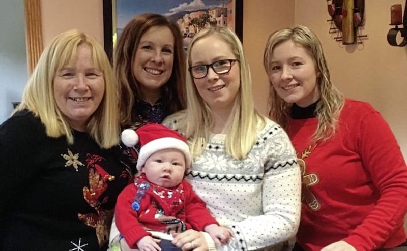 Alice McCann (left) pictured with her daughters, Ellen, Nuala, Catherine and grandson, Hugh 