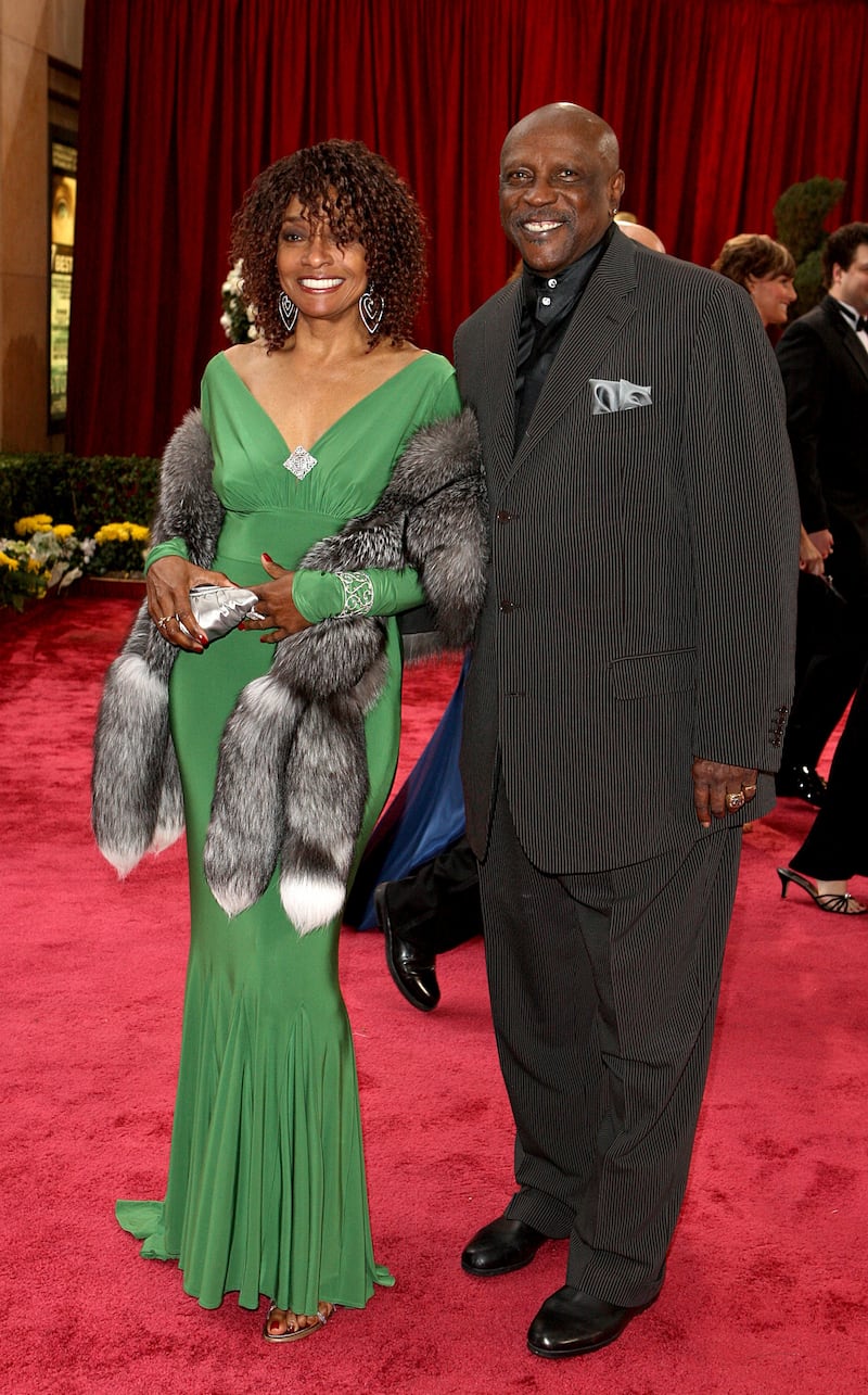 Louis Gossett Jr, right, with actress Beverly Todd
