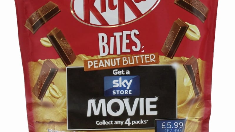 Buy four Nestle bags of sweets and get a free Sky Movies voucher 