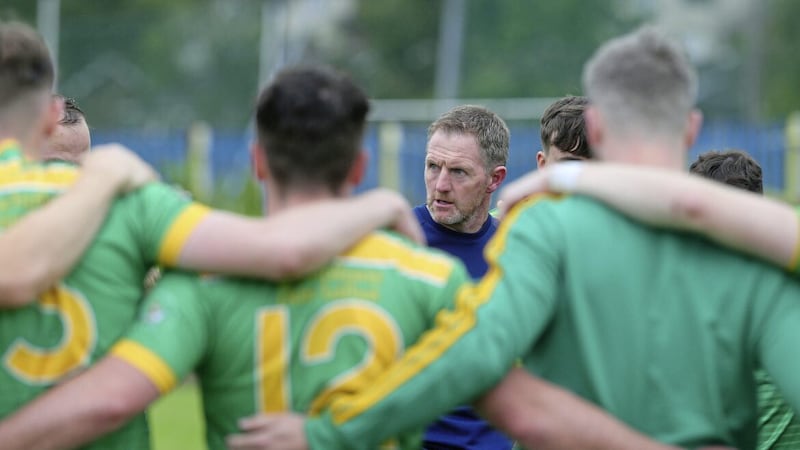Dunloy senior hurling manager Gregory O Kane continues to raise standards at his club Picture: Mal McCann. 