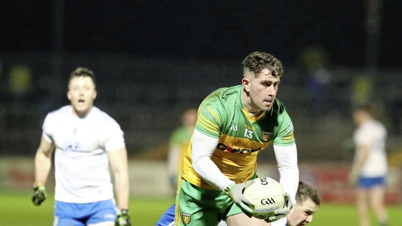 Paddy McBrearty scored 16 points in Donegal&#39;s four Dr McKenna Cup games. Pic Philip Walsh 