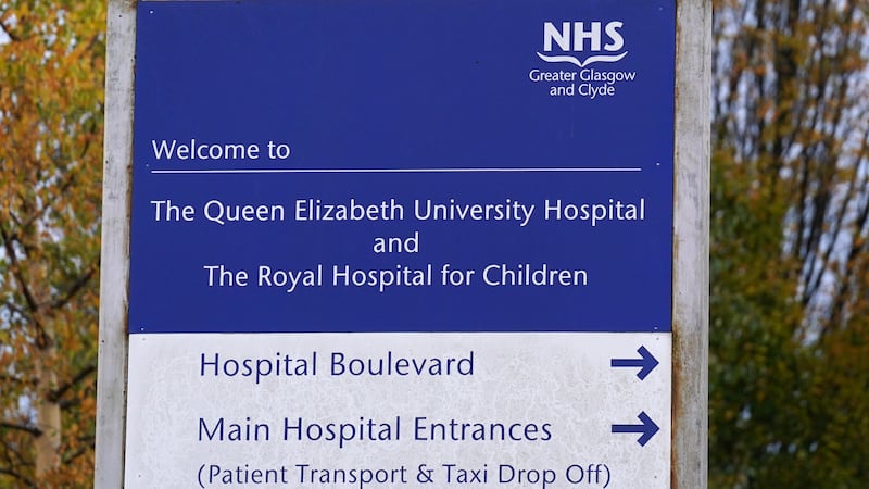 A view of Queen Elizabeth University Hospital, Glasgow