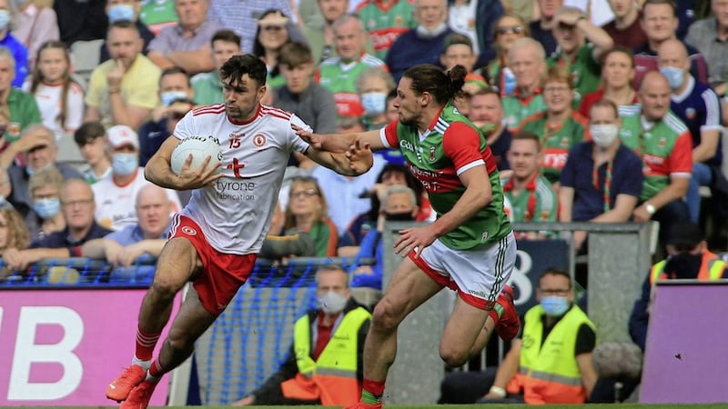 Tyrone&#39;s Conor McKenna will gets his first taste of senior championship action with his club Eglish when they face Pomeroy tonight Picture: Seamus Loughran. 