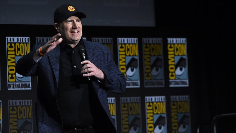 Marvel boss Kevin Feige revealed the titles which would bring the franchise’s Phase Four to a close and mapped out Phase Five at Comic-Con.