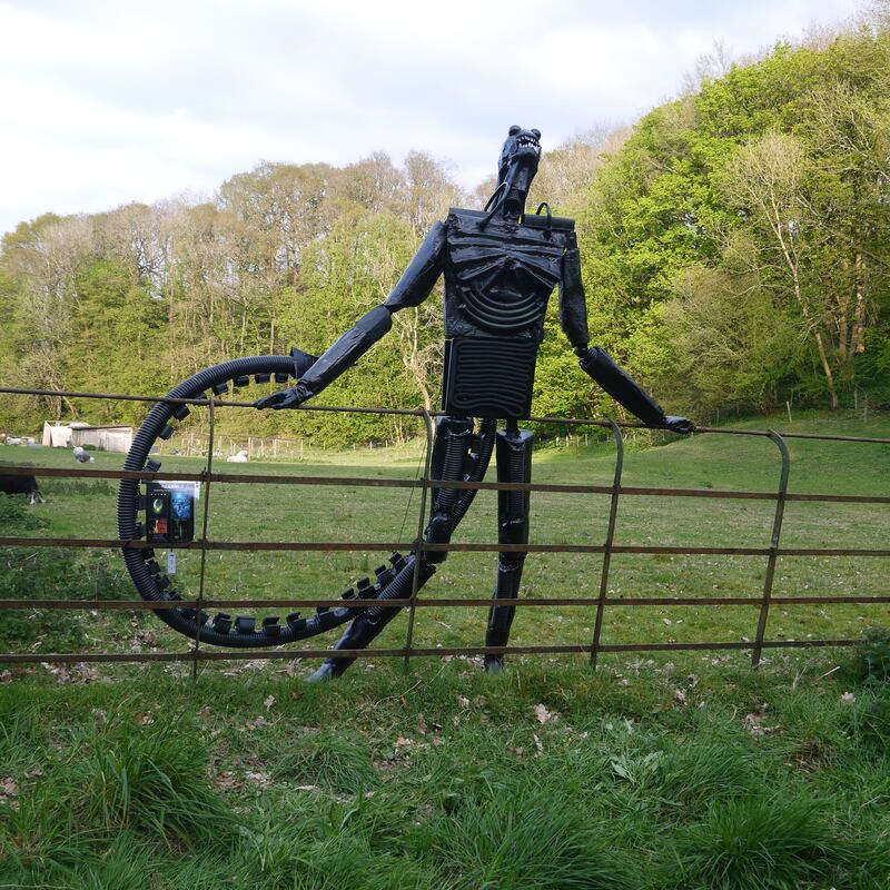 One of the Sci-fi inspired scarecrows