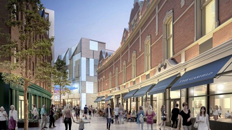 How Garfield Street might look under the new plans for Royal Exchange 