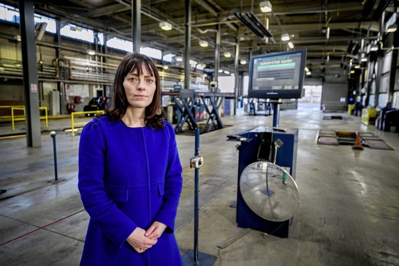 Infrastructure Minister Nichola Mallon at the Balmoral MOT centre in Belfast. File picture 