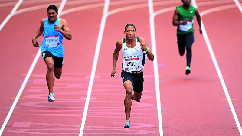 Leon Reid won gold in the 60m and 200m in the  Irish Life Health National Senior Indoor Championships at Abbotstown&nbsp;