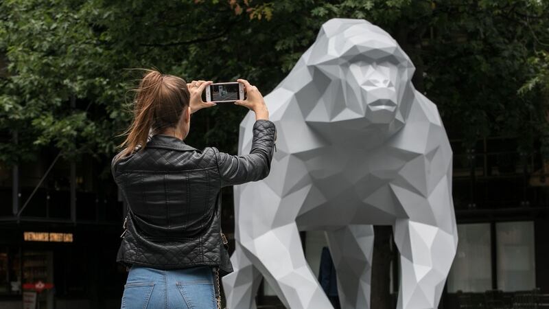 This clever new installation unlocks the power of augmented reality to bring the artwork to life.