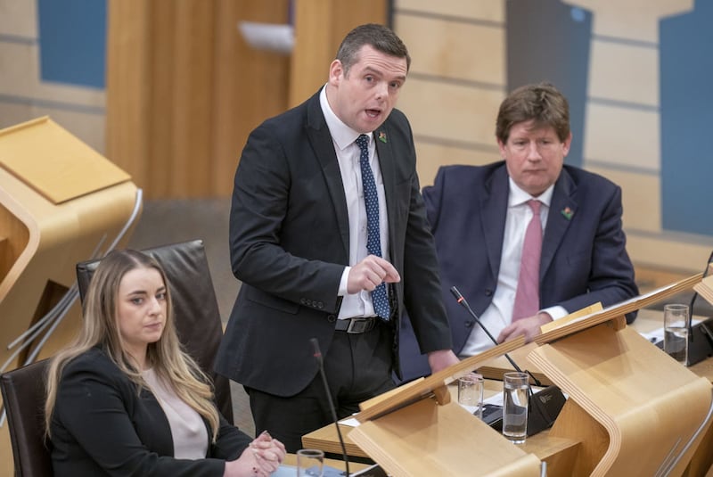 Douglas Ross in Holyrood