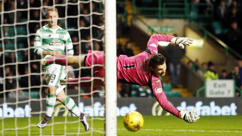 Leigh Griffiths scores Celtic's winner against Partick Thistle at Celtic Park on Saturday<br />Picture by PA&nbsp;