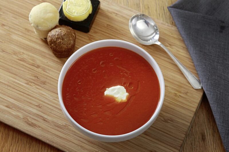 Tomato and red pepper soup 