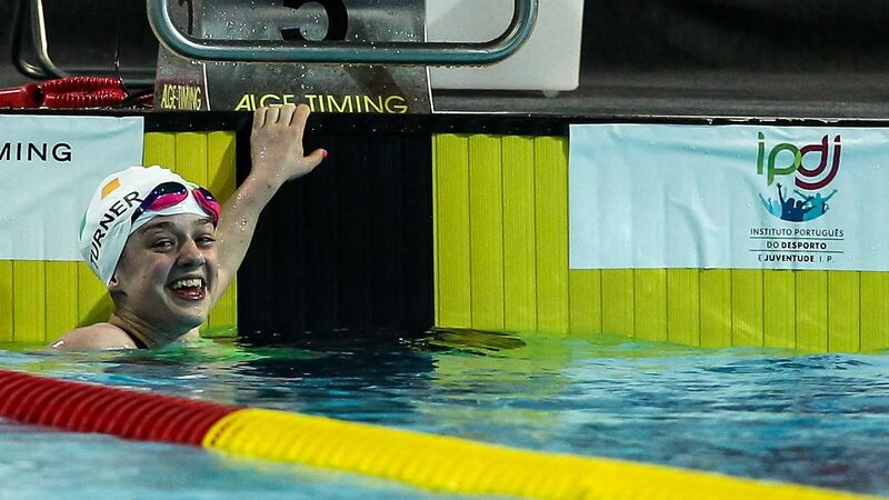 Ireland's Nicole Turner, Portarlington, Co. Laois, after competing in the final of the Women's 100m Breaststroke SB6, where she finished second. IPC European Open Swim Championships. Funchal, Portugal. <br /><em>Picture: Carlos Rodrigues / SPORTSFILE &nbsp;</em>