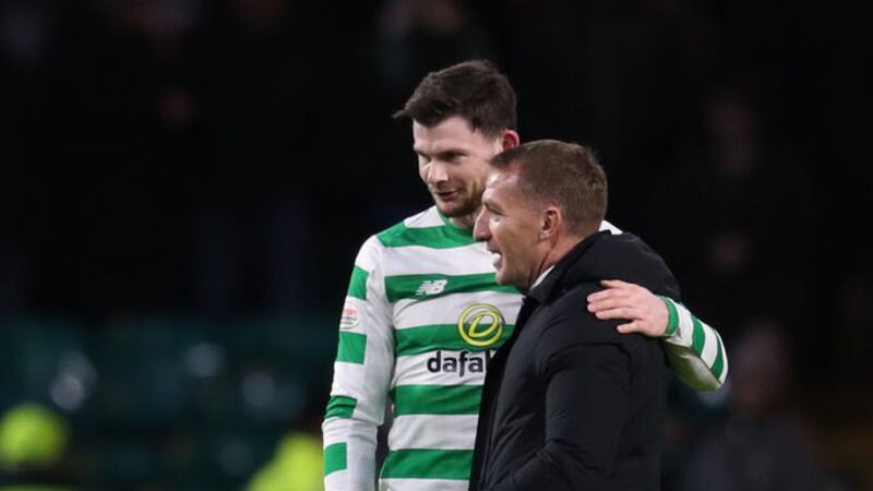 West Brom winger Oliver Burke during supposedly happier times at Celtic under Brendan Rodgers