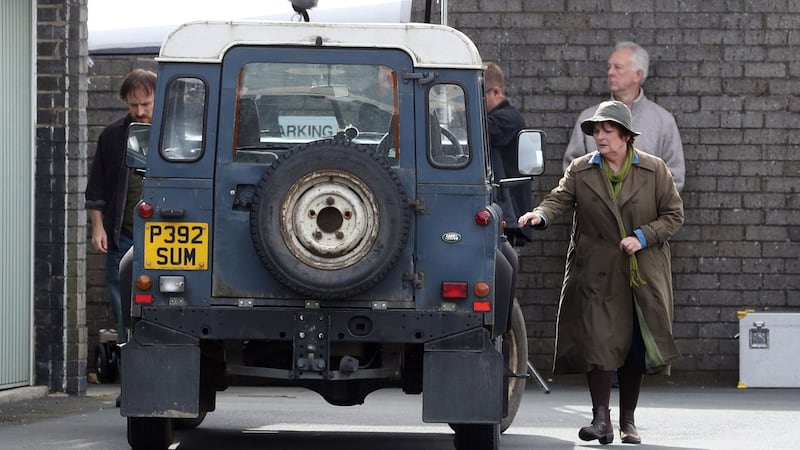 The 71-year-old has been filming in Whitley Bay.