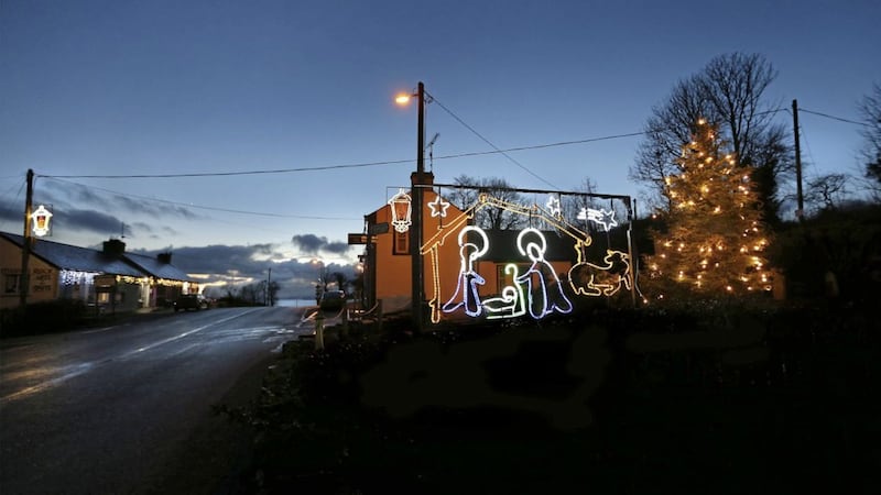 A nativity scene along the roadside at Redcastle in Co Donegal. File picture by Margaret McLaughlin 
