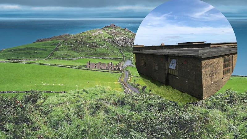The former radar station (inset) overlooks Torr Head, part of one of the most scenic sections of the Causeway Coast.