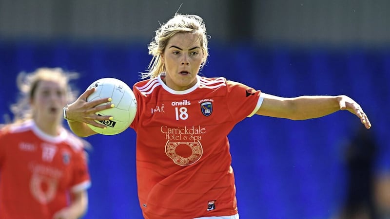 Aoife Lennon of Armagh during the TG4 All-Ireland SFC Group B Round 2 match between Armagh and Meath at Glennon Brothers Pearse Park in Longford. Photo by Ben McShane/Sportsfile 