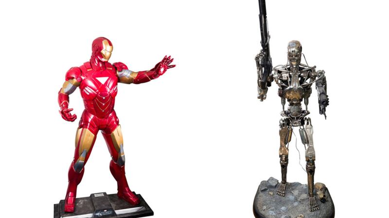 Ironman and a Terminator robot will feature as part of the auction. Why not buy both and have them fight each other?&nbsp;