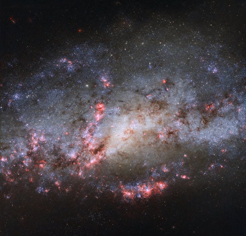 A galaxy bursting with new stars