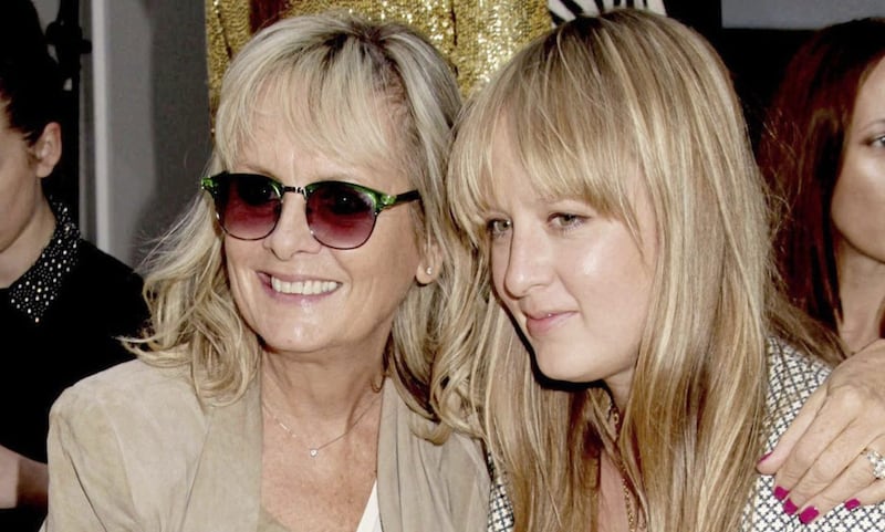 Twiggy with her daughter Carly Lawson in 2012 