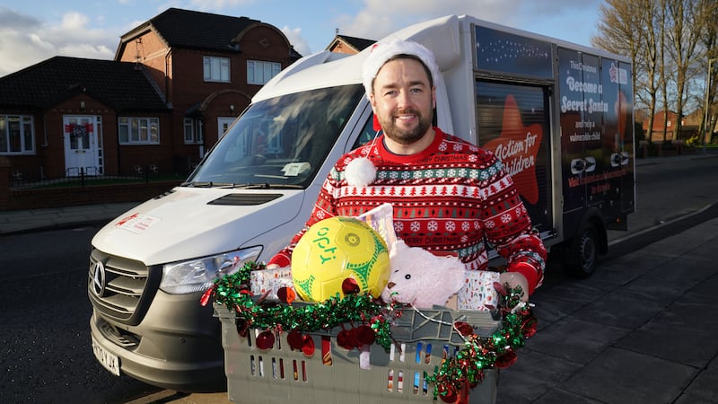The stand-up has thrown his weight behind the Christmas charity drive.