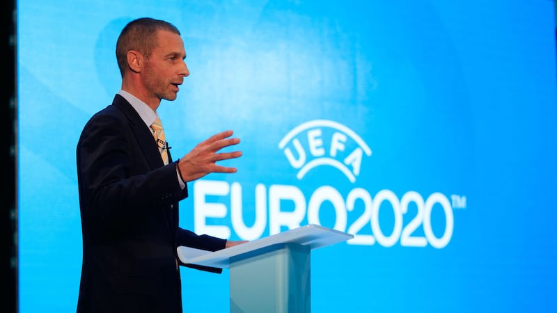 New Uefa president Aleksander Ceferin during the launch of Euro 2020 at London City Hall on Wednesday<br />Picture by PA&nbsp;