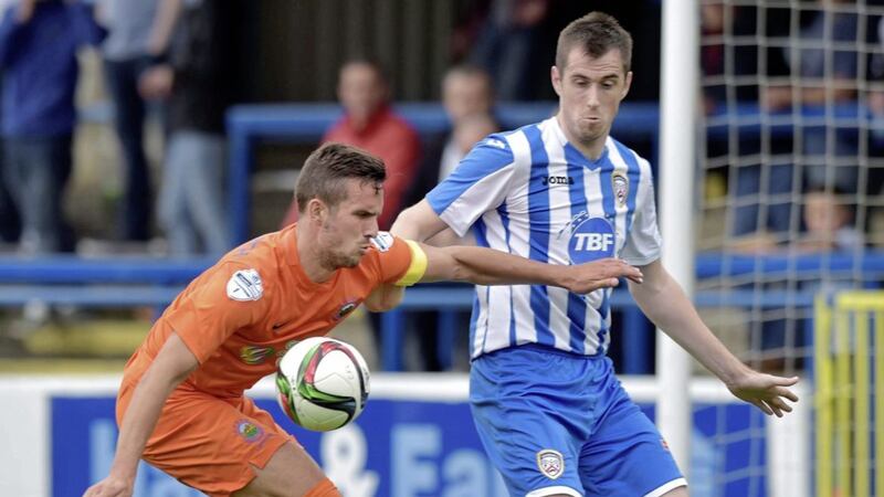 Experienced Coleraine defender David Ogilby (right) says the Bannsiders targeted a strong start to 2017 after suffering false dawns in previous years 