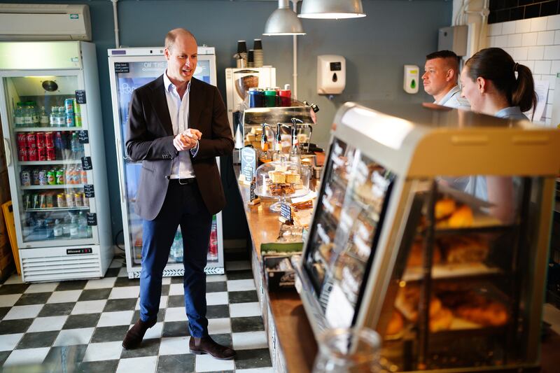 William met representatives from local businesses operating in the area