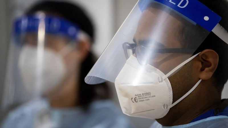 The authors said that while PPE such as masks and face shields were effective against larger droplets it may be less effective against smaller ones.