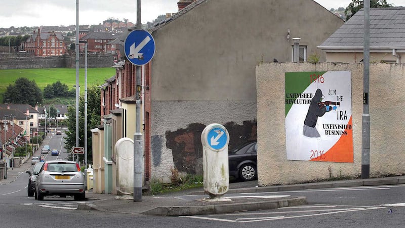 The IRA poster in the Bogside area of Derry. Picture by Margaret McLaughlin&nbsp;