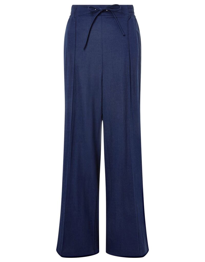 Monsoon Wide-leg Trousers Blue, &pound;45, available from Monsoon