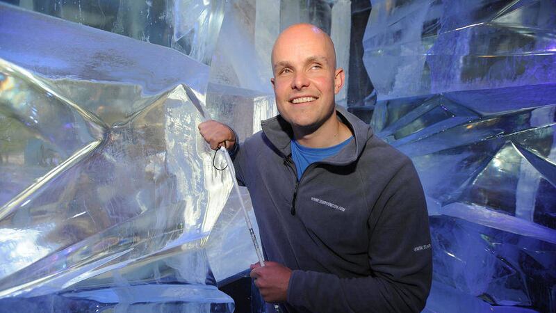 Blind adventurer Mark Pollock ahead of his trek to the South Pole. Picture by Fiona Hanson, Press Association 