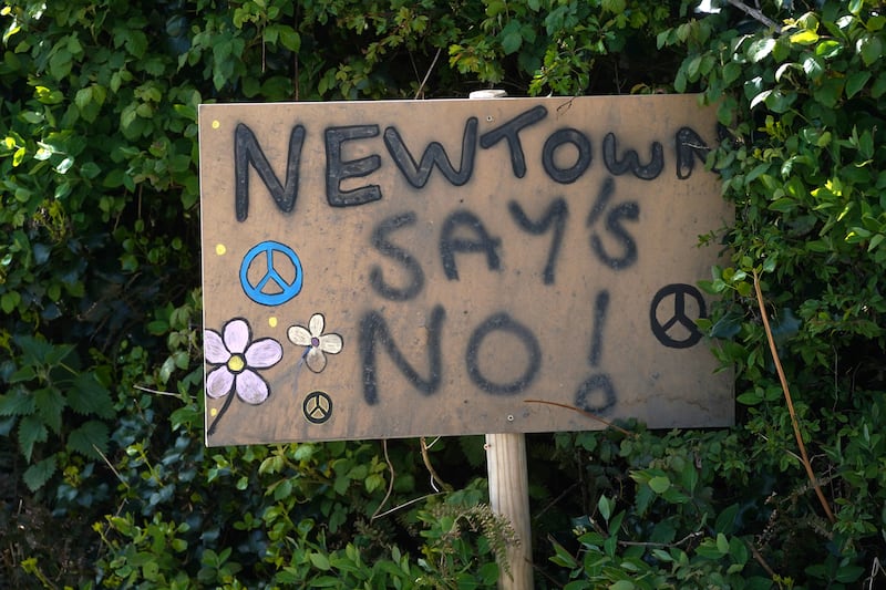 A sign in Newtownmountkennedy