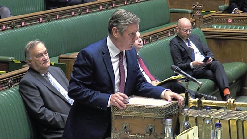 Labour leader Keir Starmer speaks during Prime Minister&#39;s Questions in the House of Commons earlier this week. Picture by House of Commons/PA 