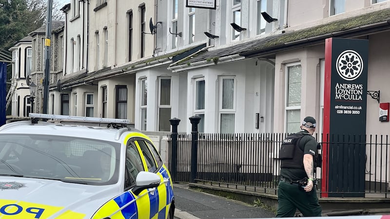 The woman was found dead at a property in Church Street in Portadown. Picture by Mal McCann