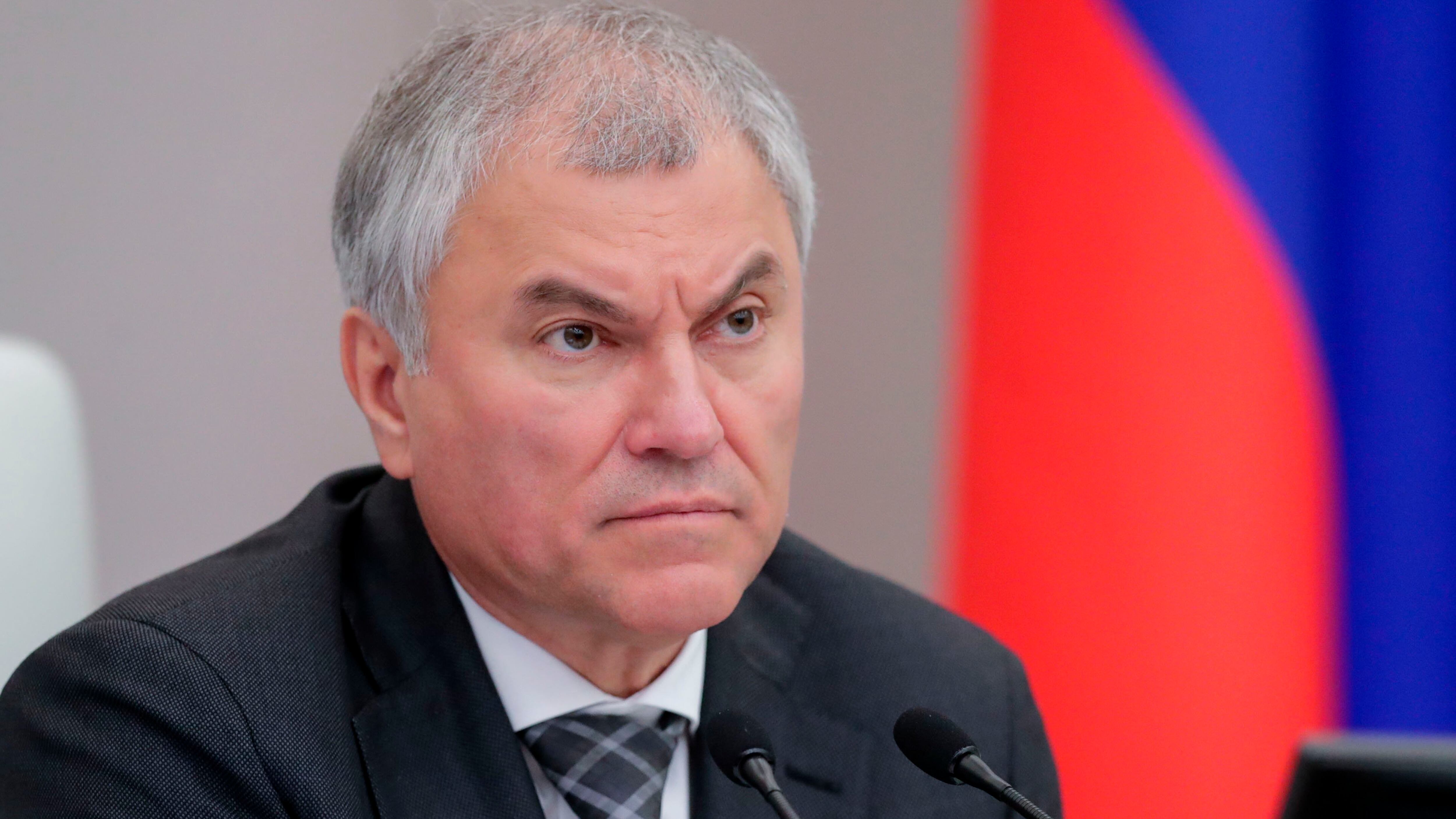 Vyacheslav Volodin has unveiled plans for a new crackdown on dissent (The State Duma, the Lower House of the Russian Parliament via AP)