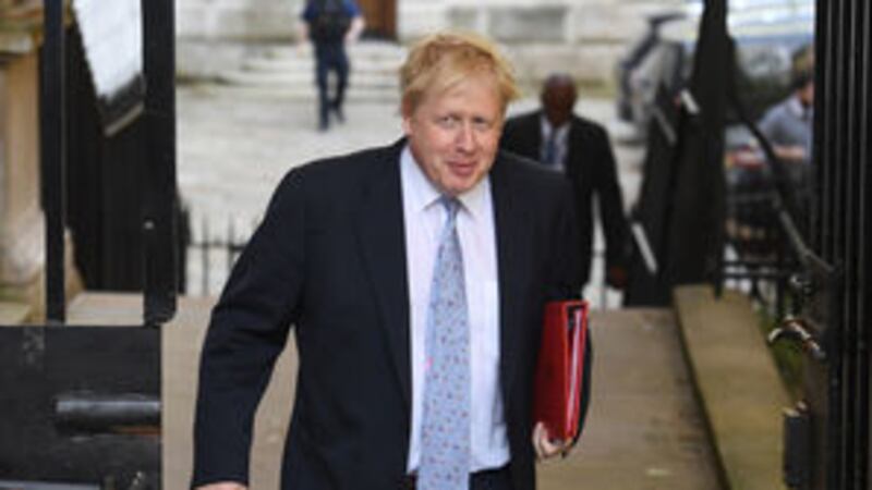 Foreign Secretary Boris Johnson arriving in Downing Street, London, for a cabinet meeting. Stefan Rousseau/PA Wire