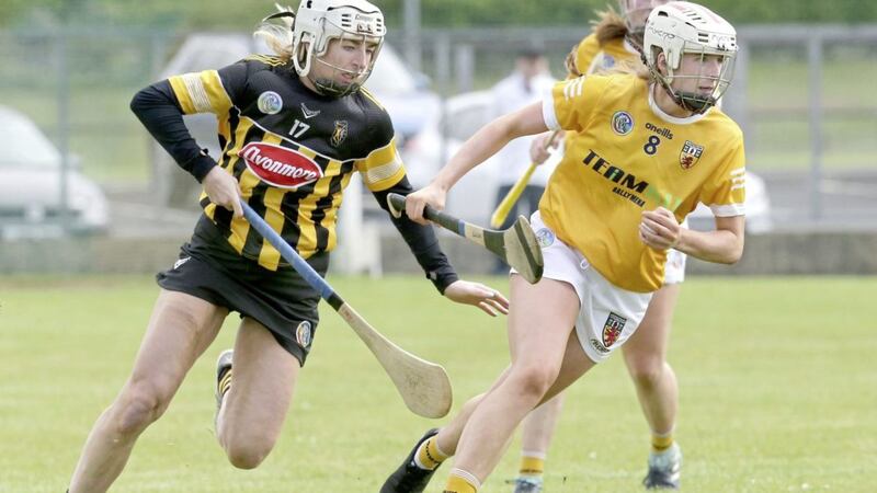 Antrim&#39;s Lucia McNaughton believes the Saffrons will benefit from regular games against opposition like Kilkenny despite Saturday&#39;s defeat in Dunloy Picture: Margaret McLaughlin 