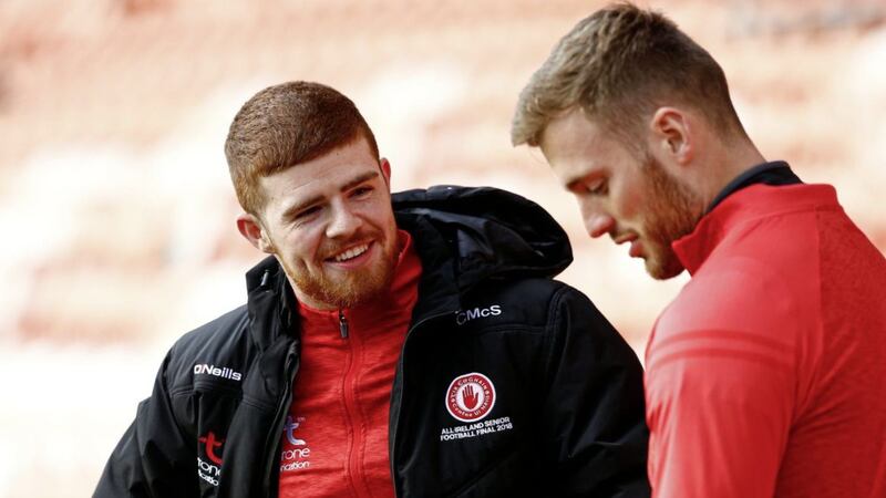 Tyrone&#39;s Allstar forward Cathal McShane could see some game-time in Saturday&#39;s Allianz League semi-final in Killarney but manager Feargal Logan insists his recovery from injury will be managed carefully Picture: Philip Walsh 